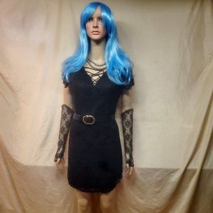 no comment Black lace dress size large